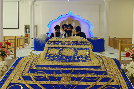 Sikh celebration - within the temple